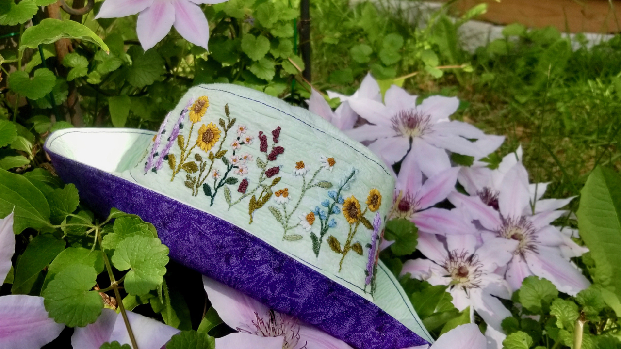 Bucket Hat with hand embroidery