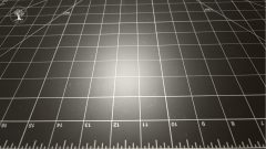 Projector Light reflecting on cutting mat
