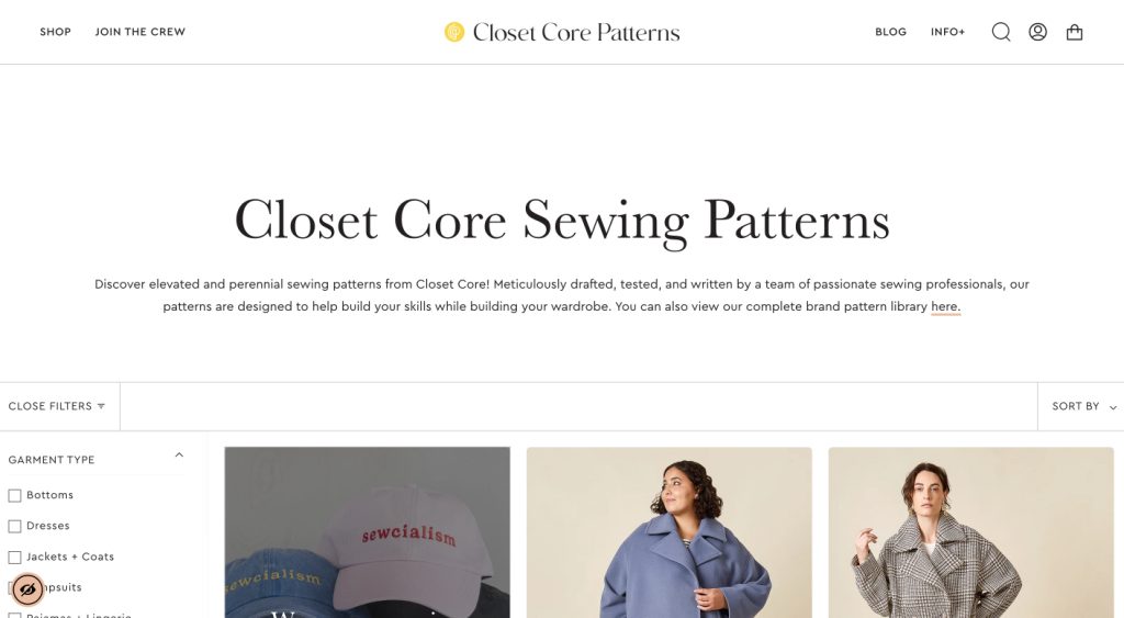 Closet core patterns