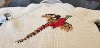 Pheasant Intarsia. back of sweater
